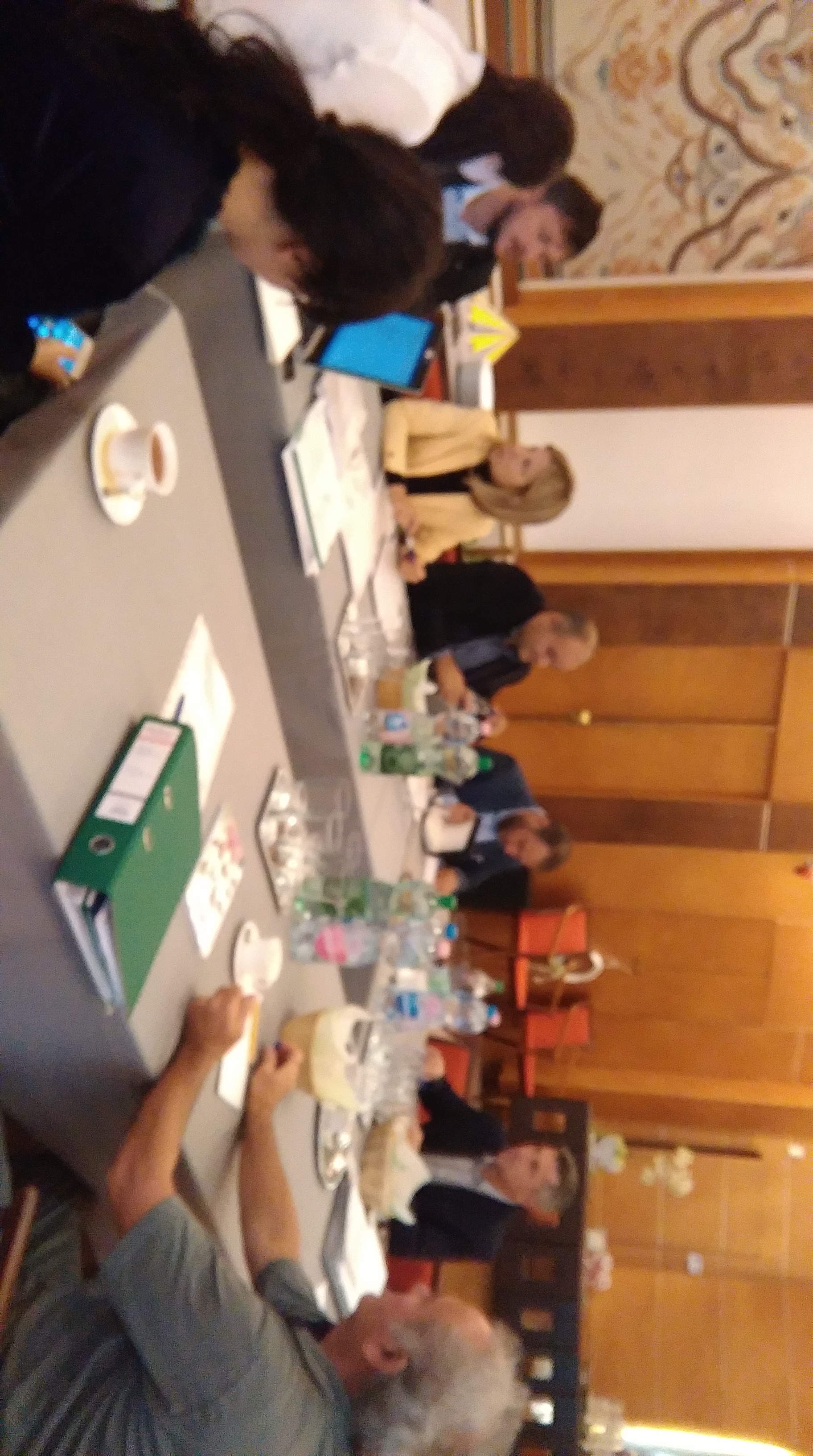 A pályázat megvalósításáért felelős csapat és az Interreg V-A Románia-Magyarország Program keretén belül működő Irányító Hatóság képviselőinek találkozása- Földeák, 2018.10.01.